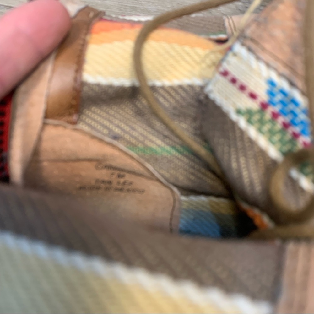 Steve Madden Camarro Mexico Western Fold Over Aztec Lace Up Combat Boots Tan - Picture 10 of 14